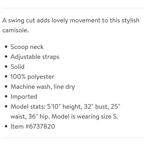 Abound Swing Neck V - Camisole in Ivory - Picture 7 of 10